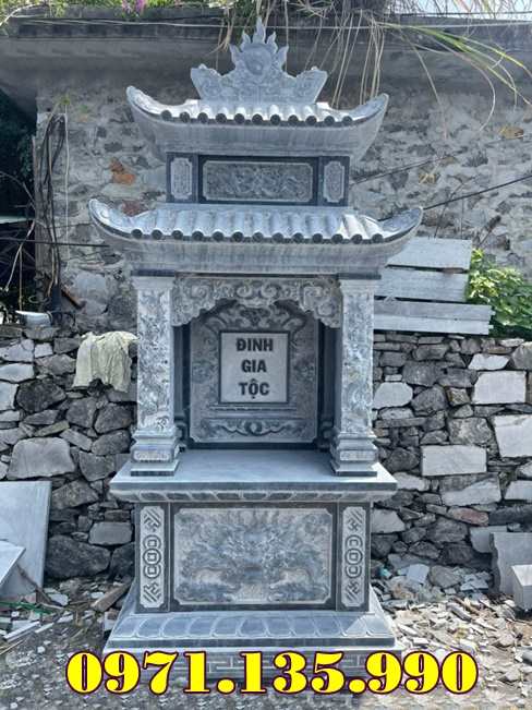 99- Mẫu Am Cây hương miếu ban thờ bằng đá xanh tự nhiên nguyên khối