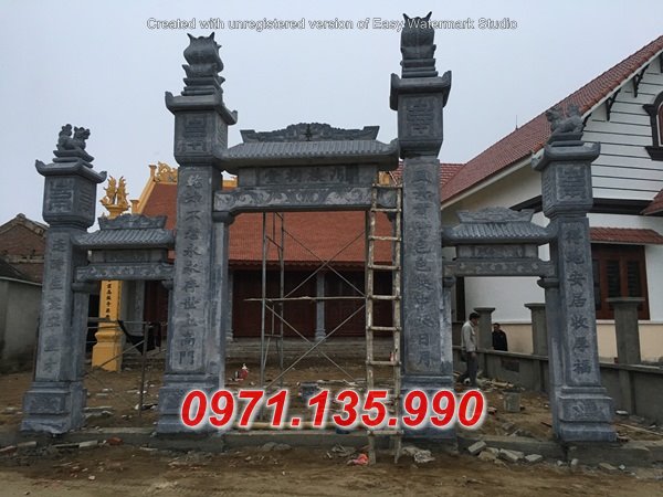 Mẫu Cổng Đá Nhà Thờ Họ Đẹp - Bình Định Phú Yên