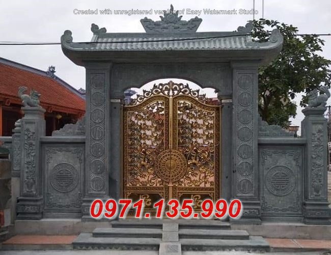 Mẫu Cổng Ngũ Trụ Đồng Trụ Tam Quan Đá Đẹp - Quảng Ninh Hải Phòng