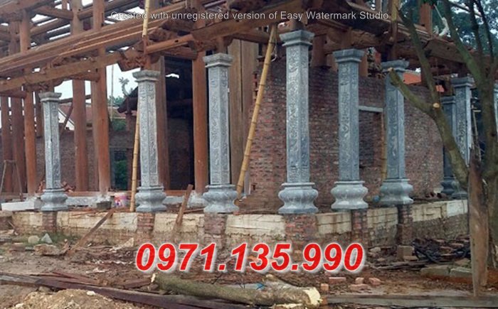 Mẫu Cột bằng đá đẹp đồng trụ cột đèn nhà thờ -  Phú Thọ Thái Nguyên