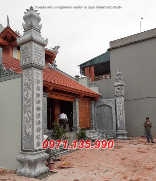 Mẫu Cột bằng đá đẹp đồng trụ cột đèn nhà thờ - Quảng Bình Quảng Trị