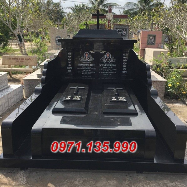 Mẫu Mộ Đá Hoa Cương Kim Sa Đẹp - Lăng mộ đá đẹp Quảng Nam Bình Phước