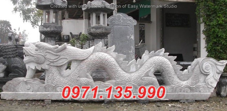 Mẫu chiếu rồng đá bậc thềm đẹp - Thái Bình Nam Định