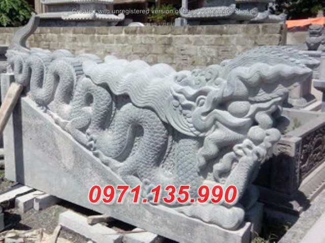 Mẫu chiếu rồng đá bậc thềm nhà thờ đình chùa miếu đẹp - Bến Tre Bà Rịa Vũng Tàu