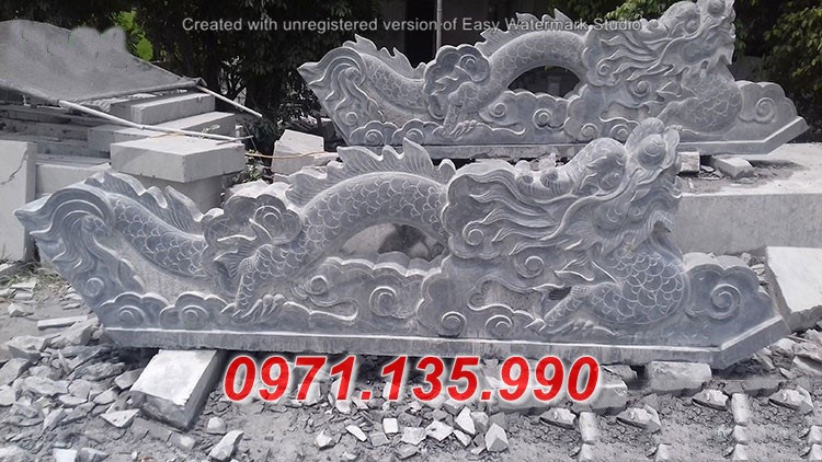 Mẫu chiếu rồng đá bậc thềm nhà thờ đình chùa miếu đẹp - Đắk Nông Lâm Đồng
