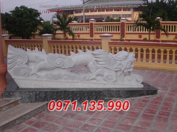 Mẫu chiếu rồng đá bậc thềm nhà thờ đình chùa miếu đẹp - Thừa Thiên Huế Quảng Ngãi