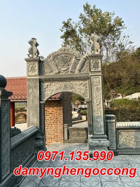 Mẫu cổng đá đẹp - Cổng đá nhà thờ - cổng nghĩa trang bằng đá