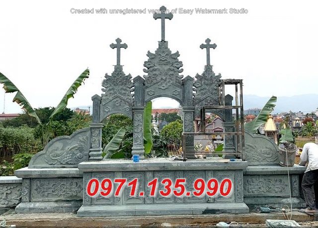 Mẫu lăng thờ miếu cây hương đá - Lăng Thờ Công Giáo Trà Vinh Ninh Thuận