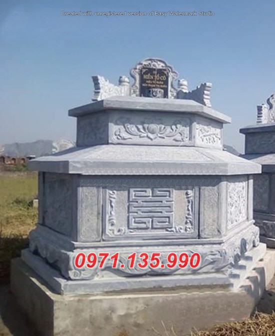 Mẫu mộ đá tròn đẹp - Lăng mồ mả lục tròn đá bán Tiền Giang Vĩnh Long