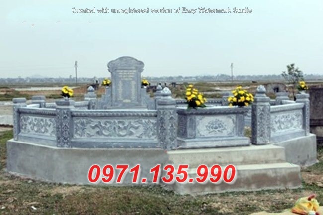 Mẫu mộ đá tròn đẹp - Lăng tháp mồ mả tròn đá bán Quảng Nam Bình Phước