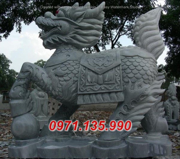 Mẫu nghê lân sư tử  bằng đá đẹp - Quảng Nam Bình Phước