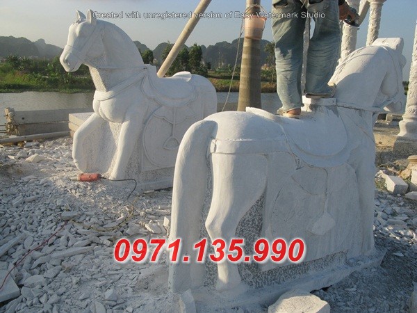 Mẫu ngựa đá đẹp Bình Thuận Vĩnh Phúc - đặt sân đình chùa miếu nhà thờ