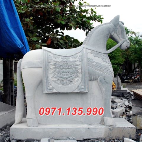 Mẫu ngựa đá đẹp Cao Bằng Lạng Sơn - đặt sân đình chùa miếu nhà thờ