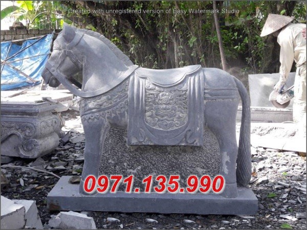 Mẫu ngựa đá đẹp Hậu Giang Bắc Cạn - đặt sân đình chùa miếu nhà th