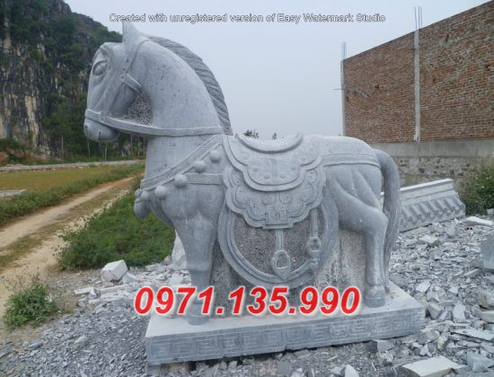 Mẫu ngựa đá đẹp Hưng Yên Hà Nam - đặt sân đình chùa miếu nhà thờ