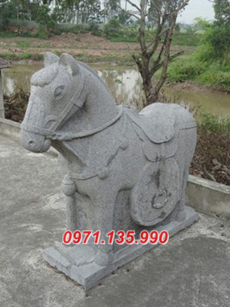 Mẫu ngựa đá đẹp Quảng Nam Bình Phước - đặt sân đình chùa miếu nhà thờ