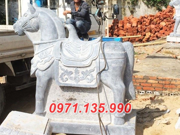 Mẫu ngựa đá đẹp Trà Vinh Ninh Thuận - đặt sân đình chùa miếu nhà thờ