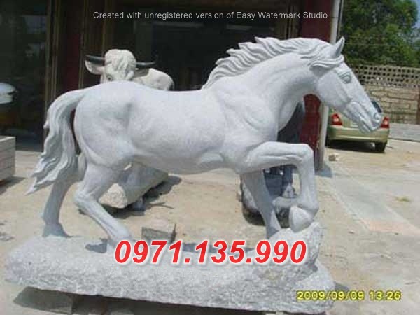 Mẫu ngựa đá đẹp bán tại Cà Mau Tây Ninh - đặt sân đình chùa miếu nhà thờ