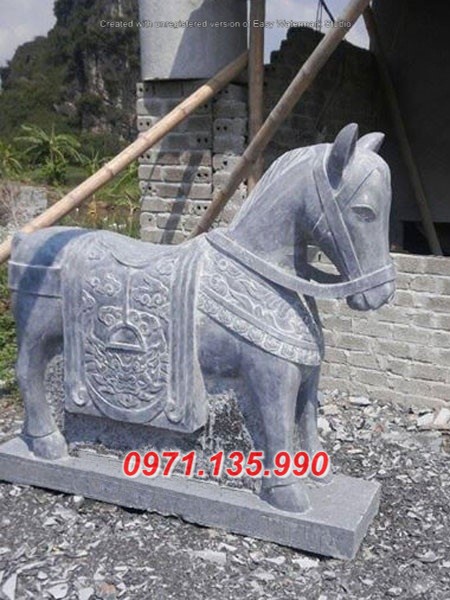 Mẫu ngựa đá đẹp bán tại Cần Thơ Đồng Tháp- đặt sân đình chùa miếu nhờ thờ