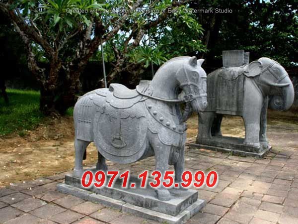 Mẫu ngựa đá đẹp bán tại Đắk Nông Lâm Đồng- đặt sân đình chùa miếu nhờ thờ