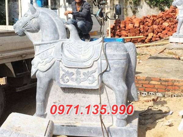 Mẫu ngựa đá đẹp bán tại Hà Giang Lào Cai - đặt sân đình chùa miếu nhà thờ