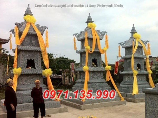 Mộ Tháp Đá - Bảo Tháp Bằng Đá Đẹp - Thái Bình Nam Định Phú Thọ Thái Nguyên