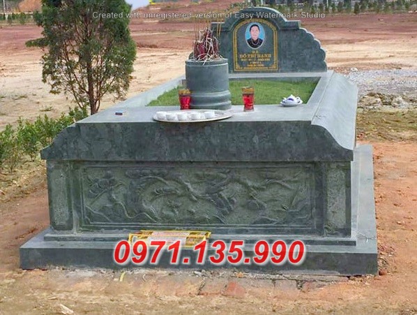 Mộ đá xanh rêu đẹp 2022 - mộ mồ mả đá xanh rêu cất để tro cốt Cà Mau Tây Ninh