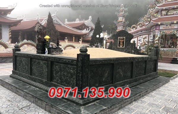 Mộ đá xanh rêu đẹp 2022 - mộ mồ mả đá xanh rêu cất để tro cốt Điện Biên Hoà Bình