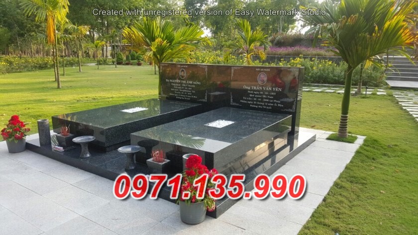 Mộ đá xanh rêu đẹp 2022 - mộ mồ mả đá xanh rêu cất để tro cốt Khánh Hoà Gia Lai