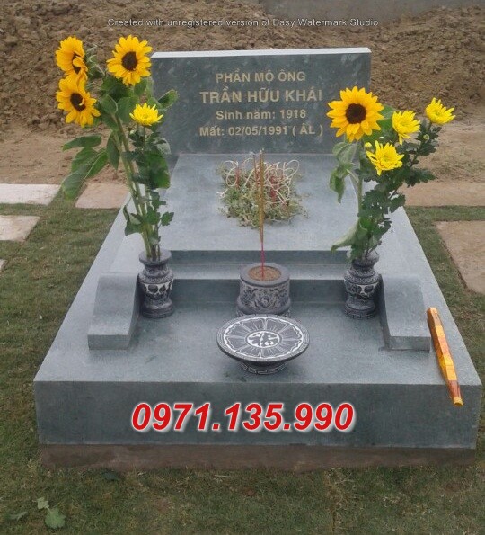 Mộ đá xanh rêu đẹp 2022 - mộ mồ mả đá xanh rêu cất để tro cốt Quảng Bình Quảng Trị