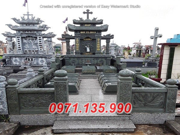 Mộ đá xanh rêu đẹp 2022 - mộ mồ mả đá xanh rêu cất để tro cốt Quảng Nam Bình Phước