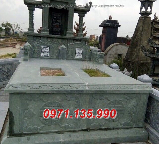Mộ đá xanh rêu đẹp 2022 - mộ mồ mả đá xanh rêu cất để tro cốt Tiền Giang Vĩnh Long