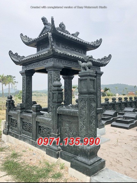Mộ đá xanh rêu đẹp 2022 - mộ mồ mả đá xanh rêu cất để tro cốt Yên Bái Tuyên Quang