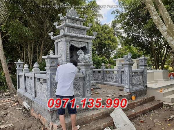 220 Kích thước Mẫu mộ đá tự nhiên nguyên khối đẹp - lăng mộ cao cấp