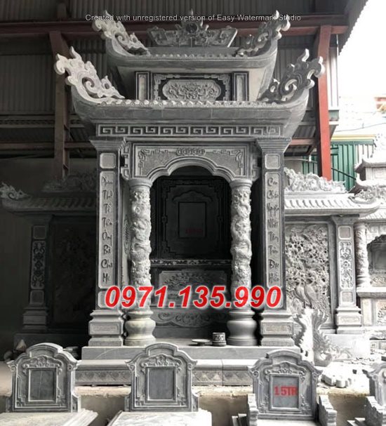 222 Miếu thờ bằng đá đẹp + Cây hương đá khối bán tại Cao Bằng Lạng Sơn