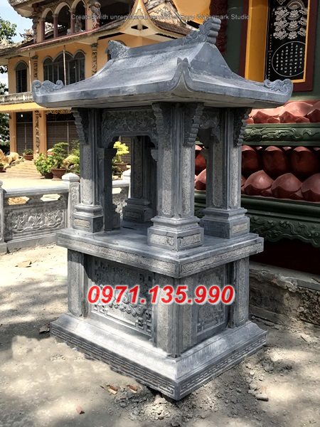 222 Miếu thờ bằng đá đẹp + Cây hương đá khối bán tại Quảng Nam Bình Phước