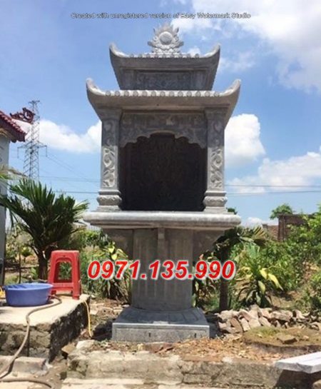 251 Am thờ bằng đá đẹp - Cây hương miếu thờ bằng đá khối + Trà Vinh Ninh Thuận