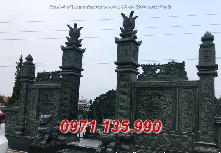 281 Cổng nhà thờ lăng mộ đá đẹp + Cổng tam quan tứ trụ bằng đá Đắk Nông Lâm Đồng