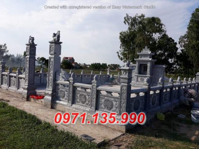 283 + Lan can bằng đá khối nhà thờ họ đẹp - Tường hàng rào khu lăng mộ  bằng đá TP Hồ Chí Minh Đồng Nai