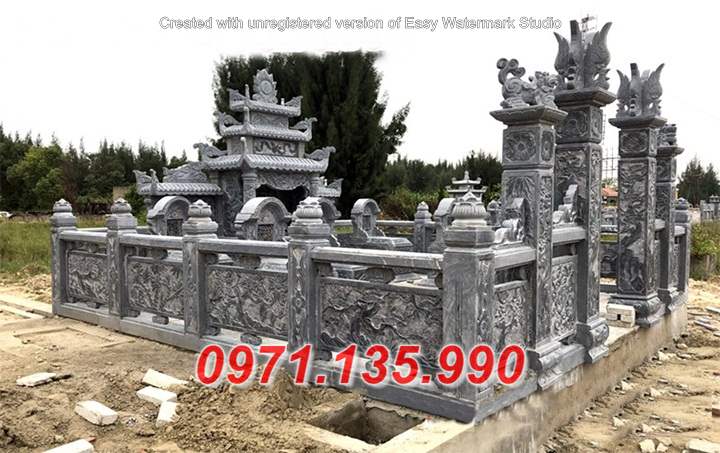 283 + Lan can bằng đá khối nhà thờ họ đẹp - Tường hàng rào khu lăng mộ  bằng đá Tiền Giang Vĩnh Long