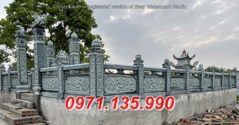 284 +Mẫu hàng rào bằng nhà thờ họ đẹp + lan can khu lăng mộ đá Hà Nội Hải Dương