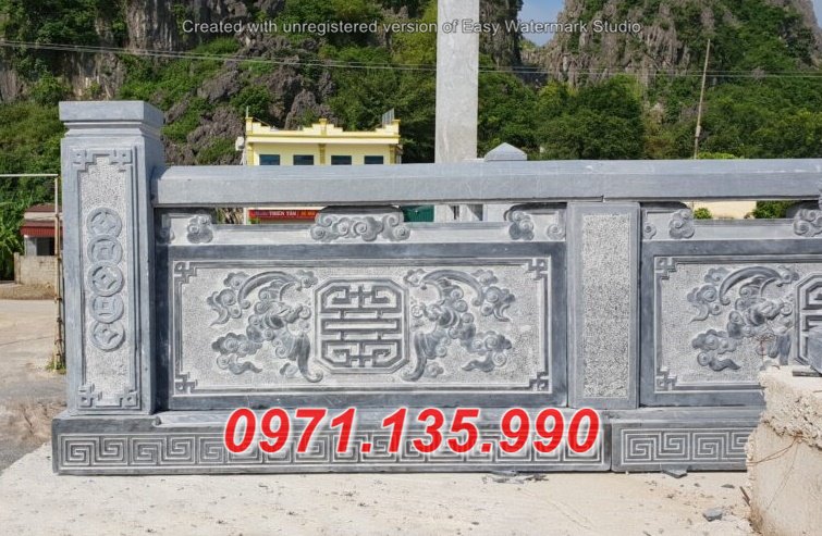 284 +Mẫu hàng rào bằng nhà thờ họ đẹp + lan can khu lăng mộ đá Thái Bình Nam Định