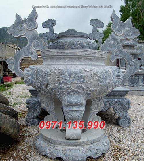 285 Lư hương bằng đá đẹp +  Mẫu đỉnh hương cắm nhang  bằng đá đẹp Trà Vinh Ninh Thuận