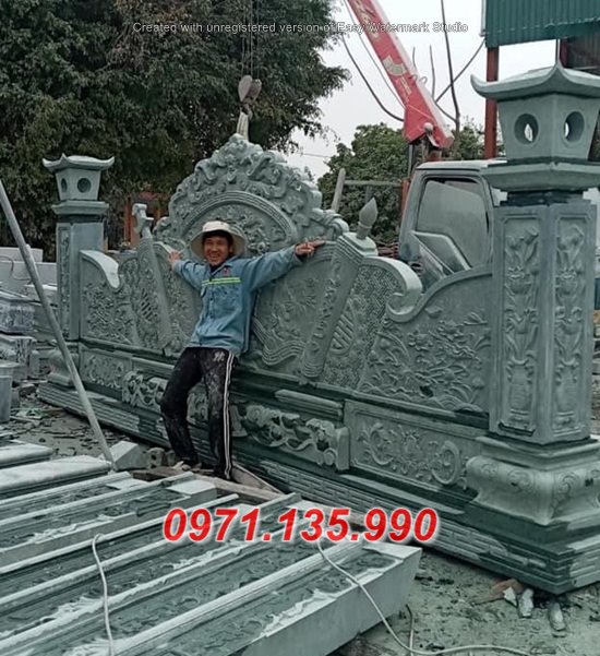 286 Mẫu tắc môn đá đẹp + Cuốn thư nhà thờ khu lăng bằng đá khối cao cấp Bình Định Phú Yên
