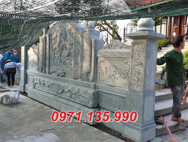288 Cuốn thư bằng đá đẹp + Mẫu Tắc môn đá nhà thờ họ + Bán tại Bắc Giang Bắc Ninh