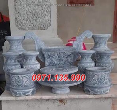 290 Mẫu bát hương bằng đá đẹp + Lọ hoa bằng đá khối đẹp bán Bình Định Phú Yên