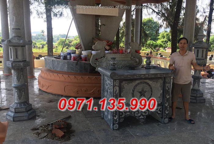 291 Ban lễ bằng đá nguyên khối đẹp + Mẫu Bàn lễ đá khu lăng mộ đẹp + Bán Hưng Yên Hà Nam