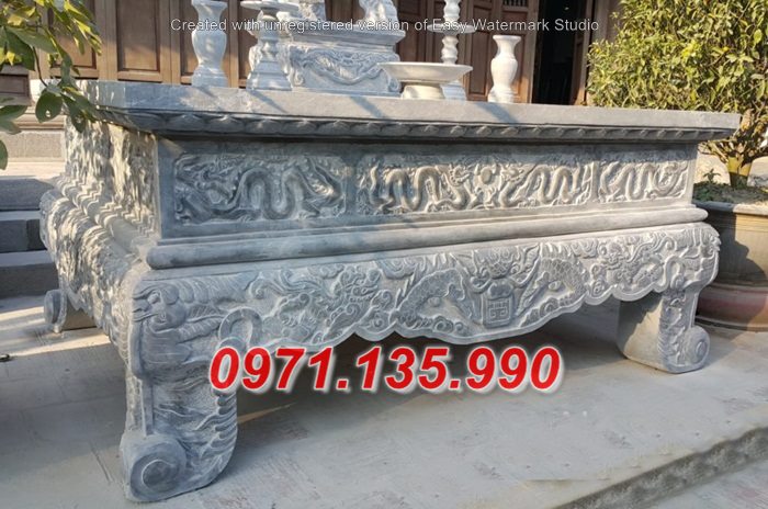 291 Ban lễ bằng đá nguyên khối đẹp + Mẫu Bàn lễ đá khu lăng mộ đẹp + Bán Thái Bình Nam Định