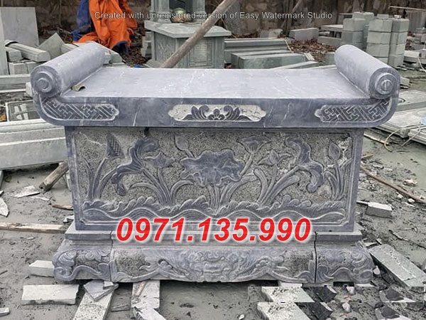 291 Ban lễ bằng đá nguyên khối đẹp + Mẫu Bàn lễ đá khu lăng mộ đẹp + Bán Tiền Giang Vĩnh Long