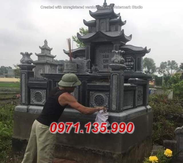 545 Lăng mộ đá khối đẹp cất giữ tro cốt - Mộ cao cấp nhà mồ bằng đá Quảng Nam Bình Phước